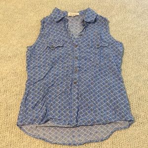 Vince Camuto Patterned Tank